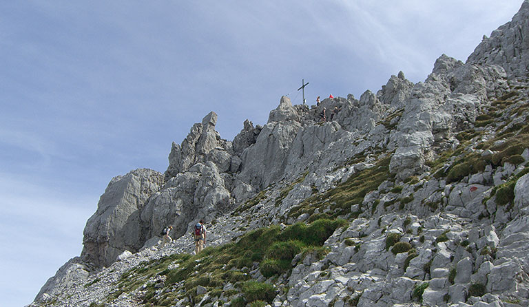 Hintere Goinger Halt (2192 m) über den Jubiläumssteig