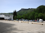 Der Parkplatz an der Talstation der Kampenwandbahn