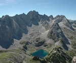 Grünstein (2661 m) davor der Drachensee