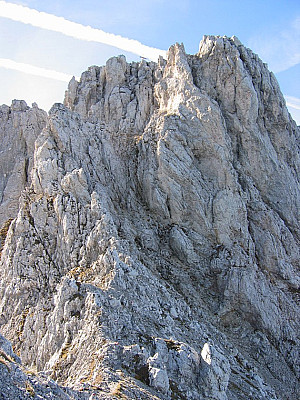 Der Gipfelaufbau der Ackerlspitze