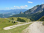 Von der Bergstation der Hochalpbahn...
