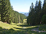 Blick zurück über den Aufstiegsweg