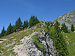 Vom Sattel wandern wir nach Westen