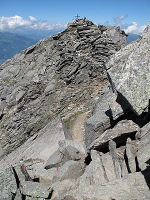 Blick zum Nordgipfel