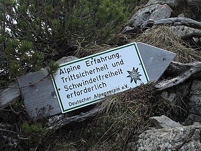 Ab hier ist Trittsicherheit gefragt