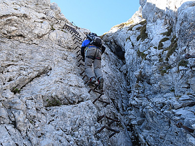Der Steig ist dafür bekannt, dass an Eisen nicht gespart wurde