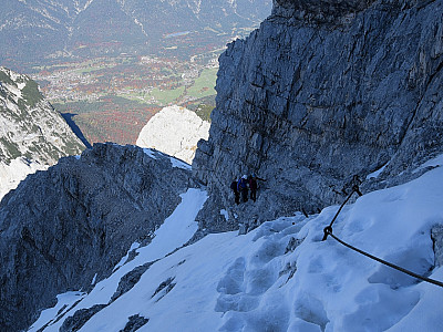 Auch der Quergang ist gut gesichert
