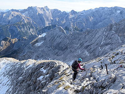 Wir entscheiden uns für den Abstieg über den Ostgrat