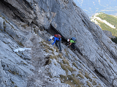 ... und wandern zum  Nordwandsteig.