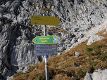 Der Abzweig zur Alpspitz-Ferrata