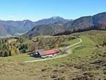 Blick vom Angerlkreuz zur Angerlalm...