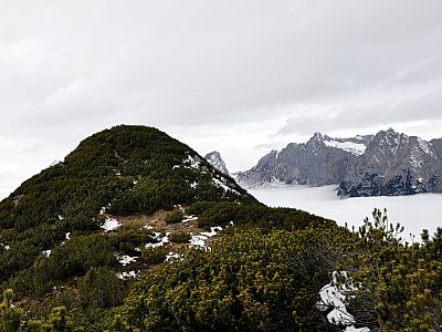 Blick nach Westen zur Dreitorspitze