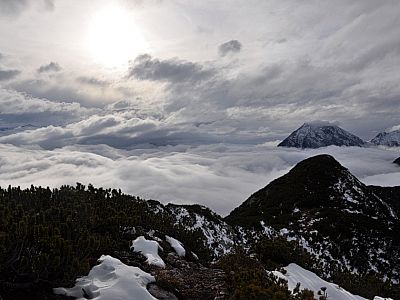 Blick zurück auf die Hohe Munde