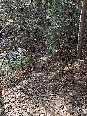 ...und wandern dann hinunter...