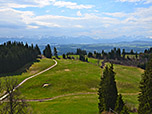 Blick Richtung Süden zu den Alpen...