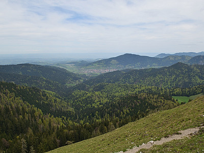Der Blick nach Nordosten Richtung Schliersee