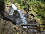 Der Wasserfall des Wildauerbachs, auf dem oberen Weg zurück zum Parkplatz