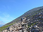 Das Terrain wird steigiger
