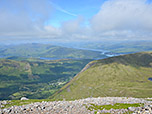 Über Fort William schauen wir auf den Loch Eil