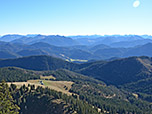 Herrlicher Blick Richtung Süden zum Karwendel