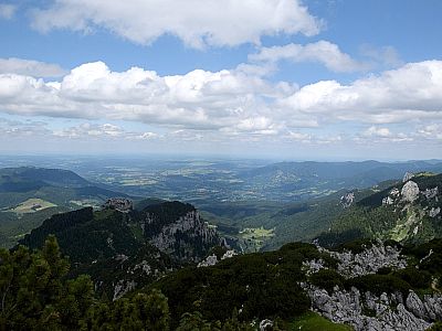 Die Aussicht nach Nordosten Richtung Bad Tölz