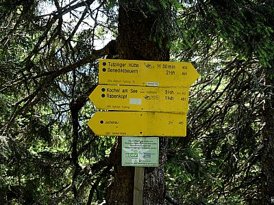 Hier biegen wir rechts ab