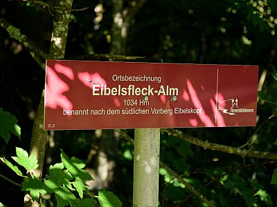 Dank der Wegweiser fällt uns die Orientierung nicht schwer