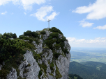 Das Gipfelkreuz der Benediktenwand 