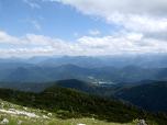 Der Ausblick nach Süden in die Jachenau