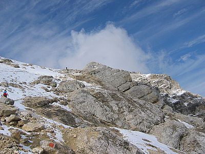 Der Schnee kann sich das ganze Jahr über halten