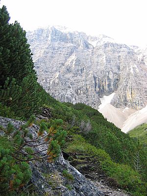 Nach einem kurzen Klettersteig...