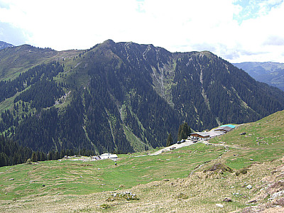 Blick zur Hochwildealm