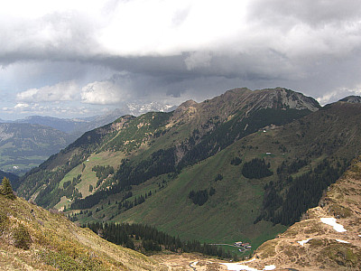 Blick nach Nordwesten...