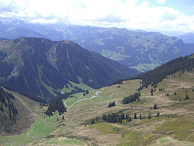 Blick zurück zur Hochwildealm
