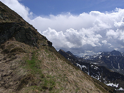 Querung der steilen Flanke
