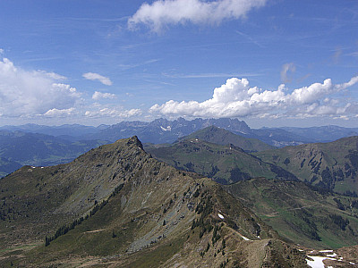 Gebra, dahinter der Wilde Kaiser