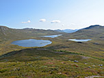 Seenlandschaft am Fuße der Bjøbergnøse