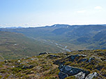 Im Tal fließt der Mørkedøla Richtung Hemsedal