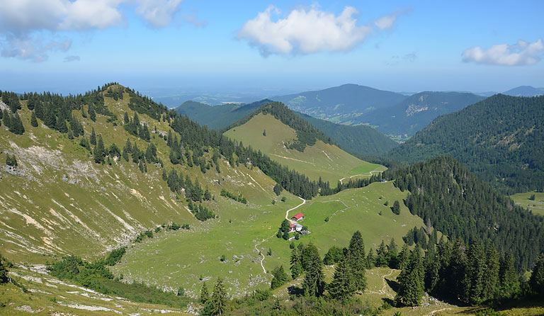 Bodenschneid (1669 m) ab Enterrottach via Bodenalm und Kühzaglalm