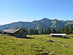 Blick über die Bodenalm zum Blankenstein und Risserkogel