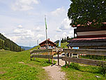 Wir verlassen die Alpenvereinshütte...