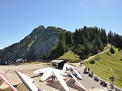 Branderschrofen hinter dem Startplatz der Drachenflieger