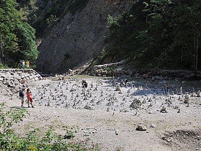 Stoanamandltreffen in der Pöllatschlucht