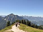 Aussichtspunkt vor dem Gipfelanstieg, dahinter der Säuling