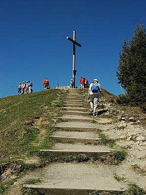 Das Gipfelkreuz des Braunecks