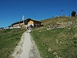 Das Brauneck-Gipfelhaus knapp unter dem Gipfel