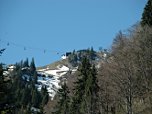 Die Gipfelstation der Seilbahn rückt näher