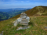 Gipfelsteinmann an der Wildkarspitze