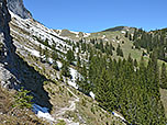 Nach der Grenzhütte verlieren wir einige Höhenmeter...