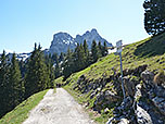 Unterhalb der Bergstation...